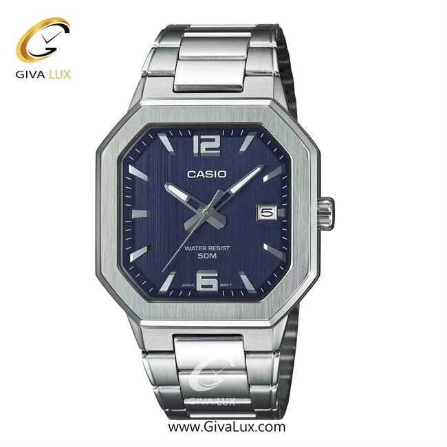 ساعت مچی اورجینال مردانه کاسیو Casio نقره ای | نقره ای| سرمه ای| کد رفرنس MTP-B195D-2AVDF