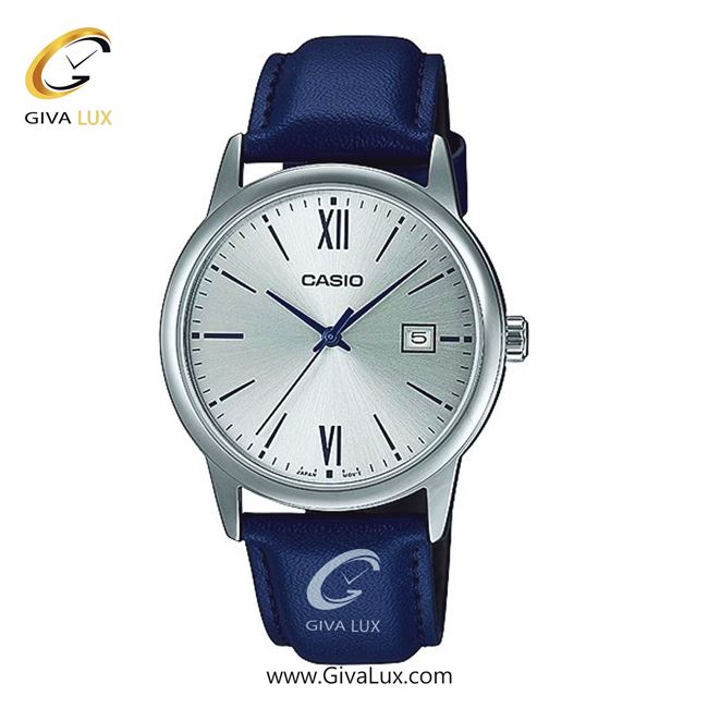 ساعت مچی اورجینال مردانه کاسیو Casio نقره ای | آبی| نقره ای| کد رفرنس MTP-V002L-2B3UDF