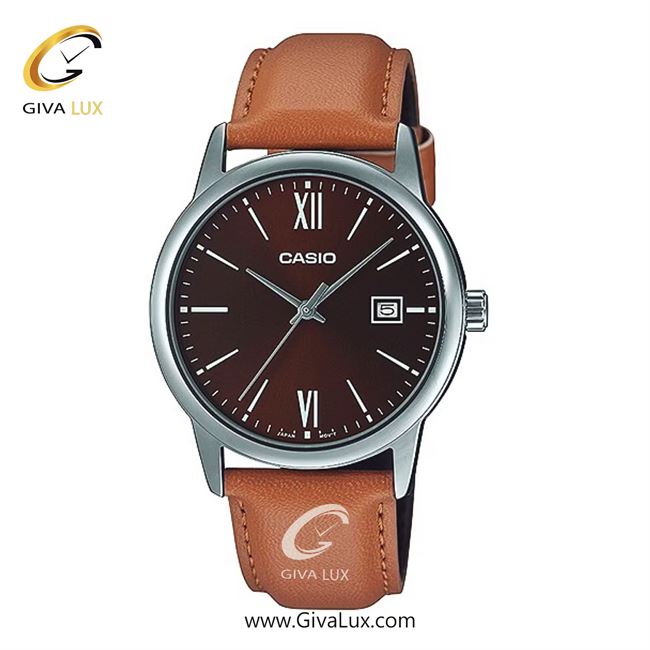 ساعت مچی اورجینال مردانه کاسیو Casio نقره ای | عسلی| قهوه ای| کد رفرنس MTP-V002L-5B3UDF