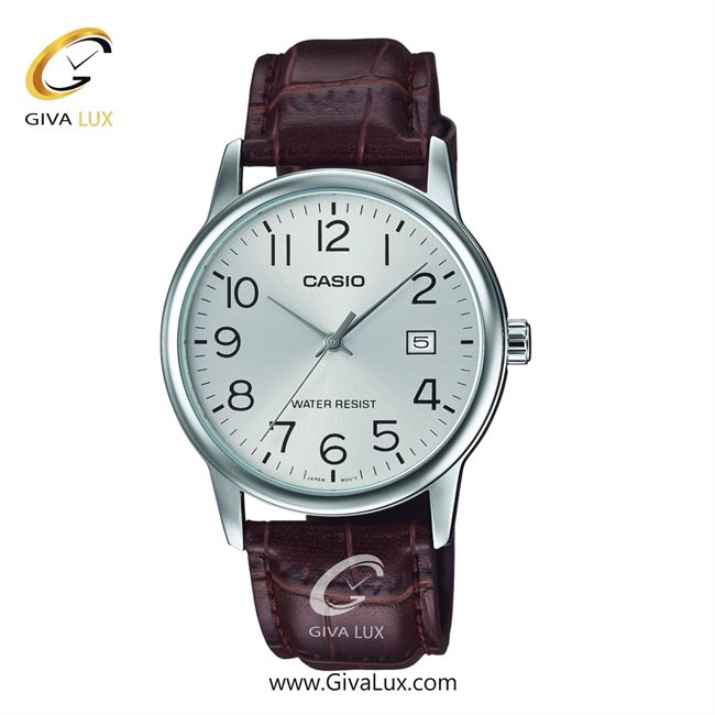 ساعت مچی اورجینال مردانه کاسیو Casio نقره ای | قهوه ای| نقره ای| کد رفرنس MTP-V002L-7B2UDF