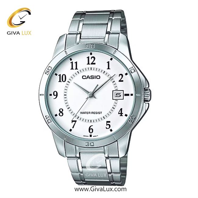 ساعت مچی اورجینال مردانه کاسیو Casio نقره ای | نقره ای| سفید| کد رفرنس MTP-V004D-7BUDF