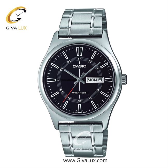 ساعت مچی اورجینال مردانه کاسیو Casio نقره ای | نقره ای| مشکی| کد رفرنس MTP-V006D-1CUDF