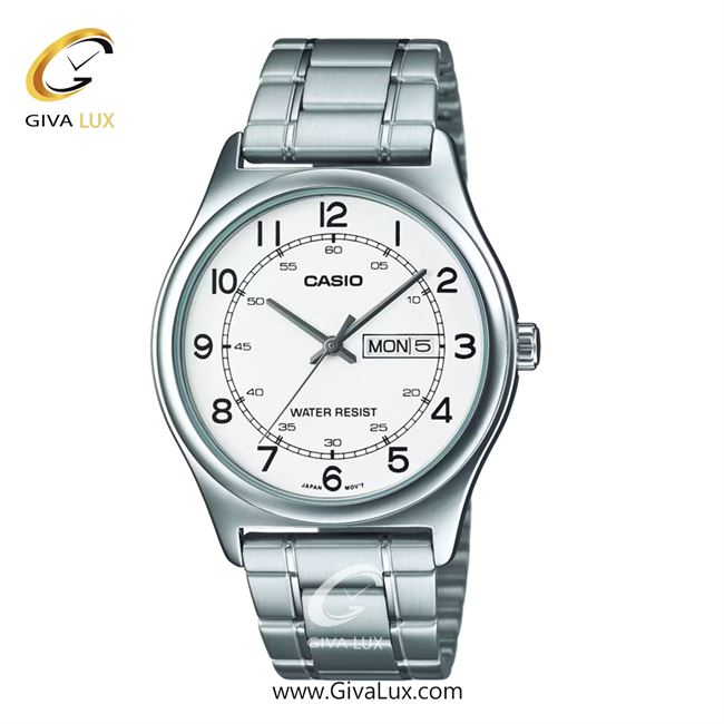ساعت مچی اورجینال مردانه کاسیو Casio نقره ای | نقره ای| سفید| کد رفرنس MTP-V006D-7B2UDF