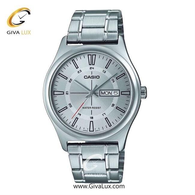ساعت مچی اورجینال مردانه کاسیو Casio نقره ای | نقره ای| نقره ای| کد رفرنس MTP-V006D-7CUDF