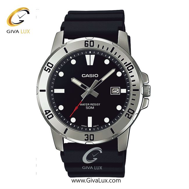 ساعت مچی اورجینال مردانه کاسیو Casio نقره ای | مشکی| مشکی| کد رفرنس MTP-VD01-1EVUDF
