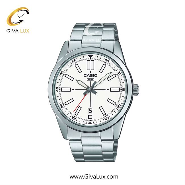 ساعت مچی اورجینال مردانه کاسیو Casio نقره ای | نقره ای| سفید| کد رفرنس MTP-VD02D-7EUDF 