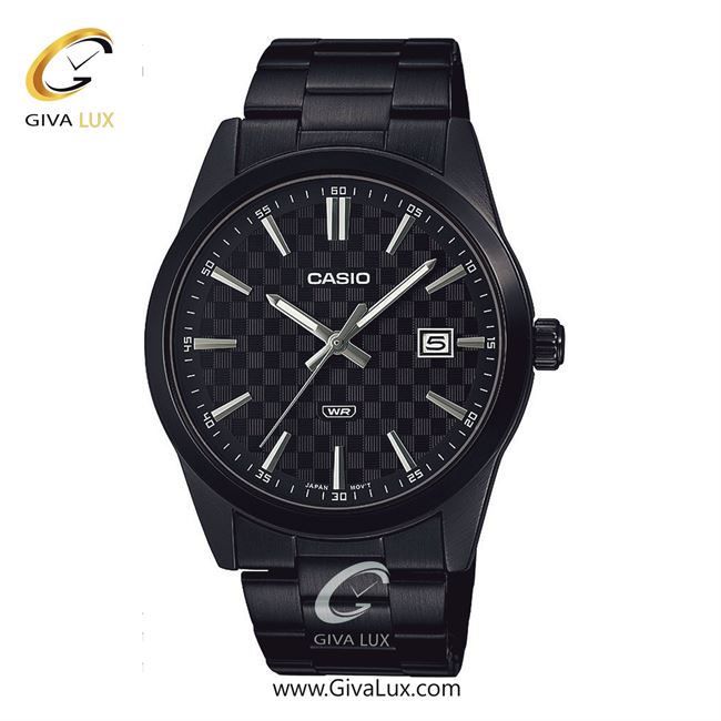 ساعت مچی اورجینال مردانه کاسیو Casio مشکی | مشکی| مشکی| کد رفرنس MTP-VD03B-1AUDF