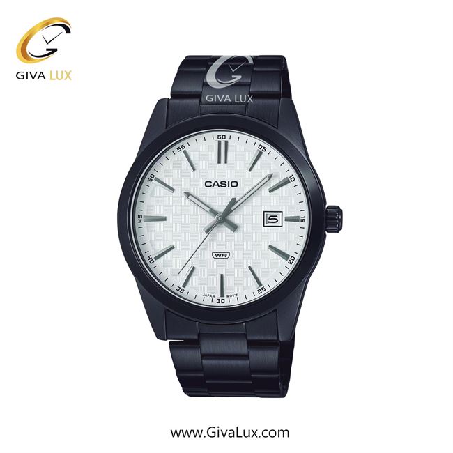 ساعت مچی اورجینال مردانه کاسیو Casio مشکی | مشکی| سفید| کد رفرنس MTP-VD03B-7AUDF