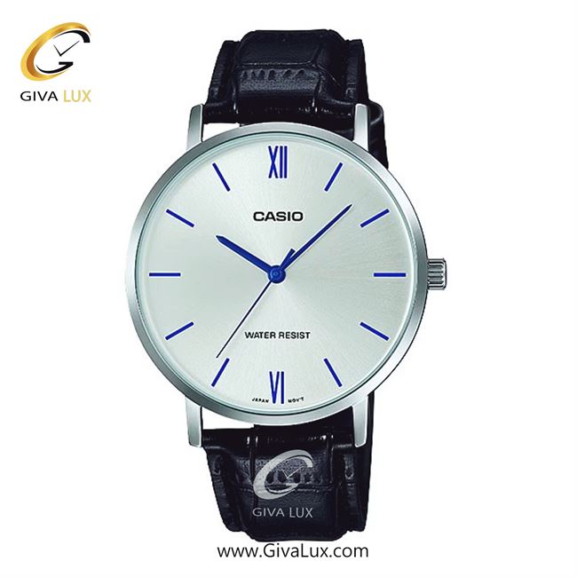 ساعت مچی اورجینال مردانه کاسیو Casio نقره ای | مشکی| نقره ای| کد رفرنس MTP-VT01L-7B1UDF