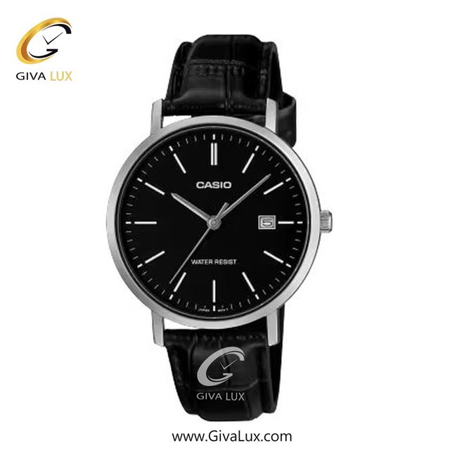 ساعت مچی اورجینال مردانه کاسیو CASIO  نقره ای | مشکی| مشکی| کد رفرنس MTP-VT05L-1EDF