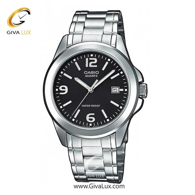 ساعت مچی اورجینال مردانه کاسیو Casio نقره ای | نقره ای| مشکی| کد رفرنس MTP-1215A-1A
