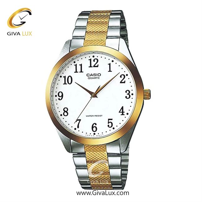 ساعت مچی اورجینال مردانه کاسیو Casio نقره ای | طلایی-نقره ای| سفید| کد رفرنس MTP-1274SG-7BDF