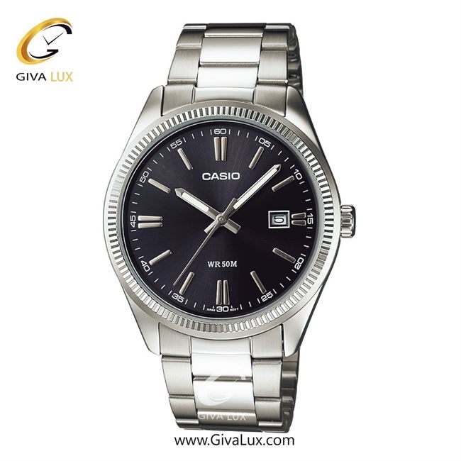 ساعت مچی اورجینال مردانه کاسیو Casio نقره ای | نقره ای| مشکی| کد رفرنس MTP-1302D-1A1VDF