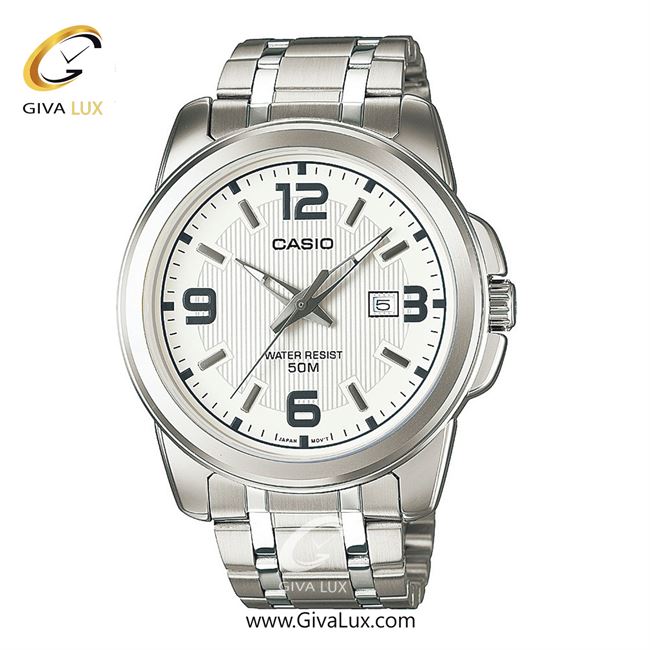 ساعت مچی اورجینال مردانه کاسیو Casio نقره ای | نقره ای| نقره ای| کد رفرنس MTP-1314D-7A