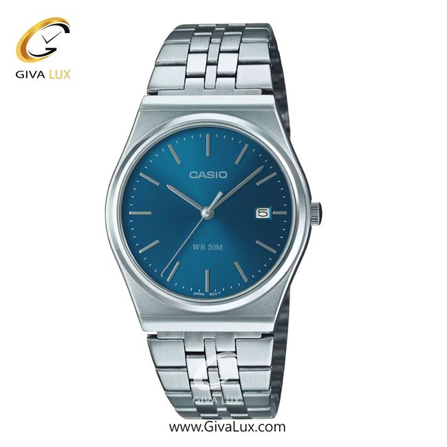 ساعت مچی اورجینال مردانه کاسیو Casio نقره ای | نقره ای| آبی| کد رفرنس MTP-B145D-2A2VDF