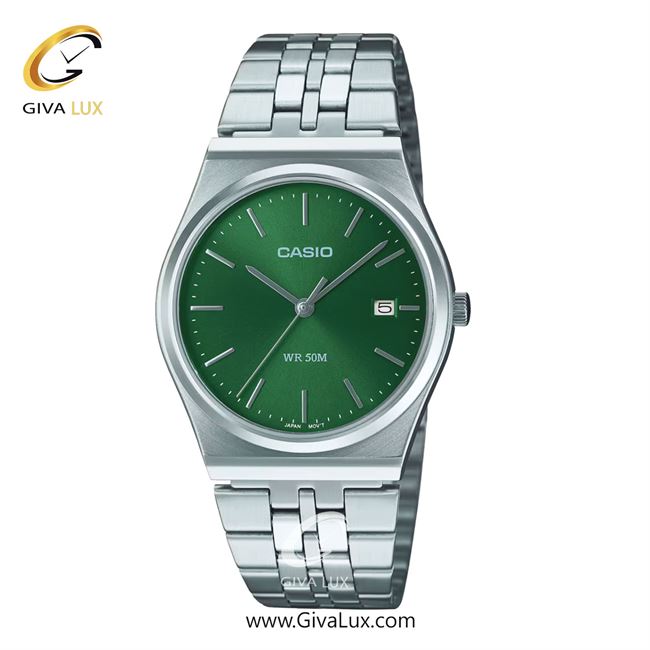 ساعت مچی اورجینال مردانه کاسیو Casio نقره ای | نقره ای| سبز| کد رفرنس MTP-B145D-3AVDF