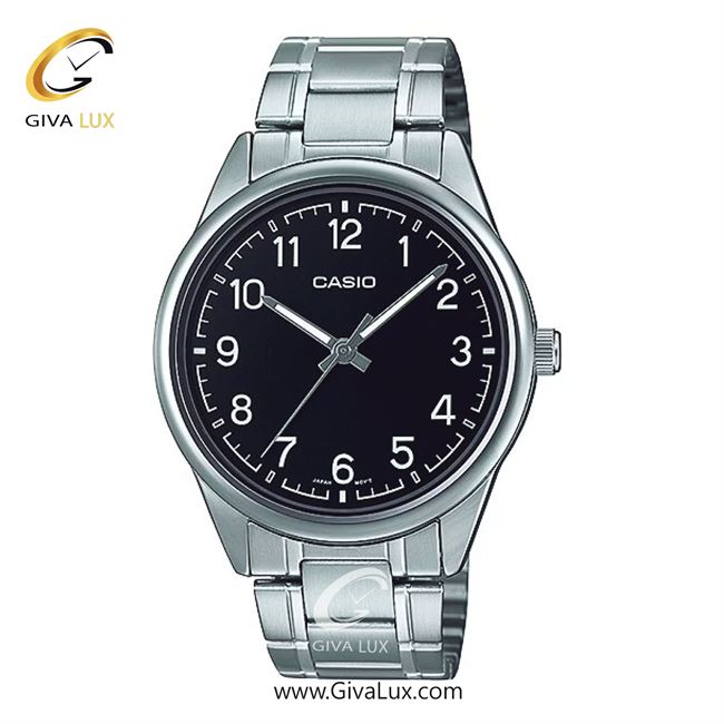 ساعت مچی اورجینال مردانه کاسیو Casio نقره ای | نقره ای| مشکی| کد رفرنس MTP-V005D-1B4UDF
