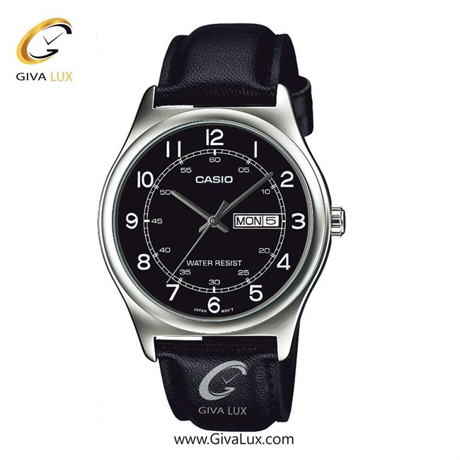 ساعت مچی اورجینال مردانه کاسیو Casio نقره ای | مشکی| مشکی| کد رفرنس MTP-V006L-1B2UDF