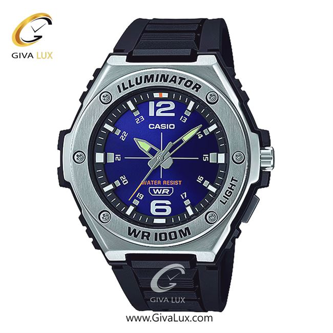 ساعت مچی اورجینال مردانه کاسیو Casio نقره ای | مشکی| سرمه ای| کد رفرنس MWA-100H-2AVDF