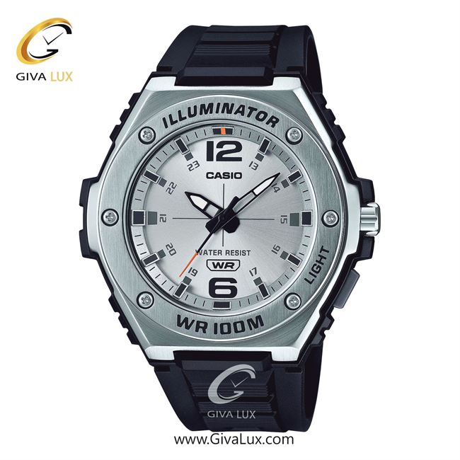 ساعت مچی اورجینال مردانه کاسیو Casio نقره ای | مشکی| نقره ای| کد رفرنس MWA-100H-7AVDF