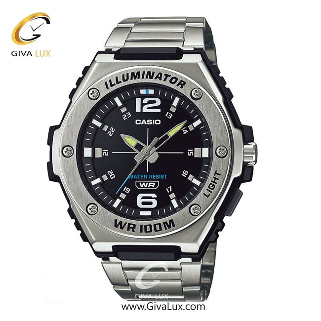 ساعت مچی اورجینال مردانه کاسیو Casio نقره ای | نقره ای| مشکی| کد رفرنس MWA-100HD-1AVDF