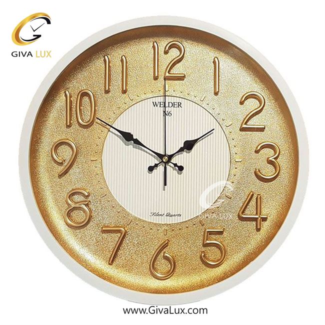 ساعت دیواری اورجینال ولدر PVC سفید| کد رفرنس N6