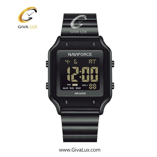 ساعت مچی اورجینال زنانه ناوی فورس|Naviforce|نوی فورس|نیوی فورس مشکی | مشکی| مشکی| کد رفرنس NF5046 B/B/B