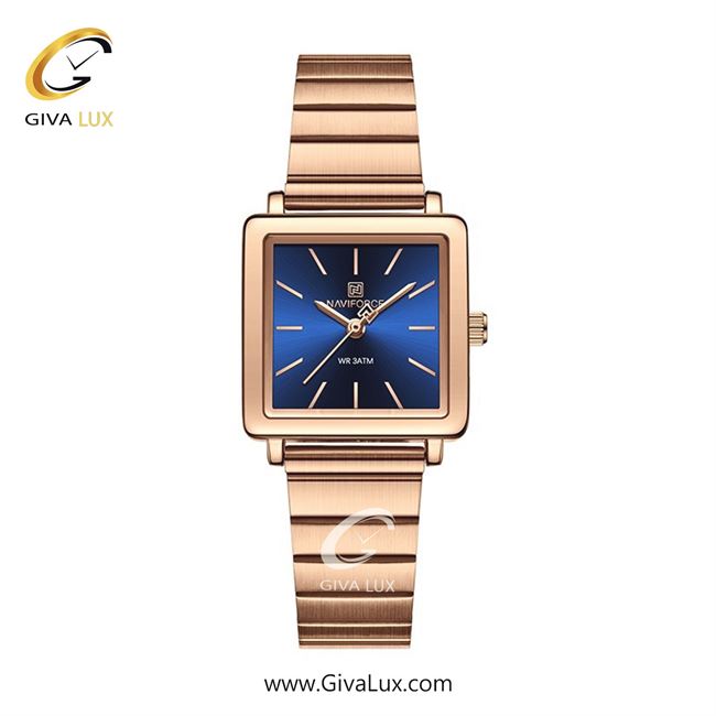 ساعت مچی اورجینال زنانه ناوی فورس|Naviforce|نوی فورس|نیوی فورس رزگلد | رزگلد| آبی| کد رفرنس NF5048 RG/BE/RG