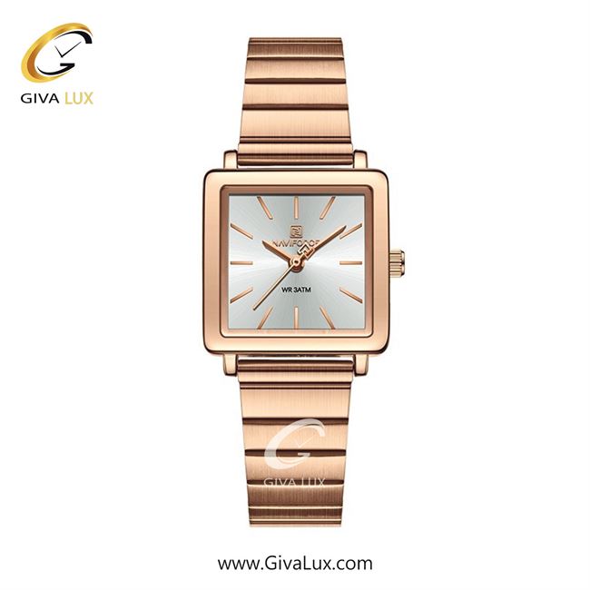 ساعت مچی اورجینال زنانه ناوی فورس|Naviforce|نوی فورس|نیوی فورس رزگلد | رزگلد| سفید صدفی| کد رفرنس NF5048 RG/W/RG