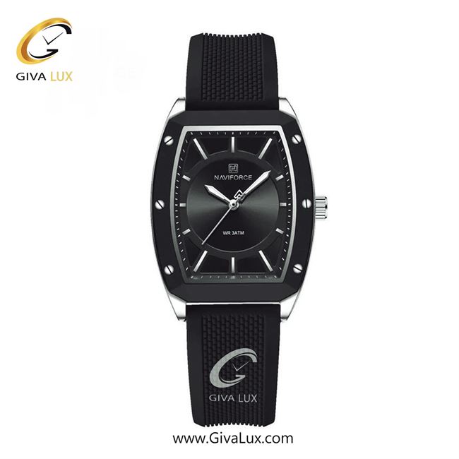 ساعت مچی اورجینال زنانه ناوی فورس|Naviforce|نوی فورس|نیوی فورس مشکی-نقره ای | مشکی| مشکی| کد رفرنس NF5049 S/B/B