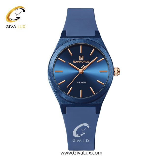 ساعت مچی اورجینال اسپرت-زنانه ناوی فورس|Naviforce|نوی فورس|نیوی فورس آبی | آبی| آبی| کد رفرنس NF5056 BE/BE