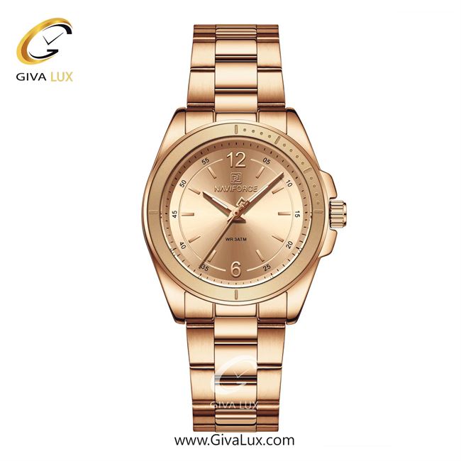 ساعت مچی اورجینال زنانه ناوی فورس|Naviforce|نوی فورس|نیوی فورس رزگلد | رزگلد| رزگلد| کد رفرنس NF5062 RG/RG