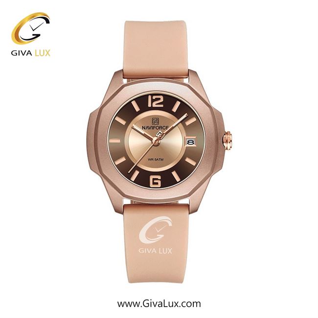 ساعت مچی اورجینال زنانه ناوی فورس|Naviforce|نوی فورس|نیوی فورس رزگلد | رزگلد| رزگلد| کد رفرنس NF7107 RG/RG