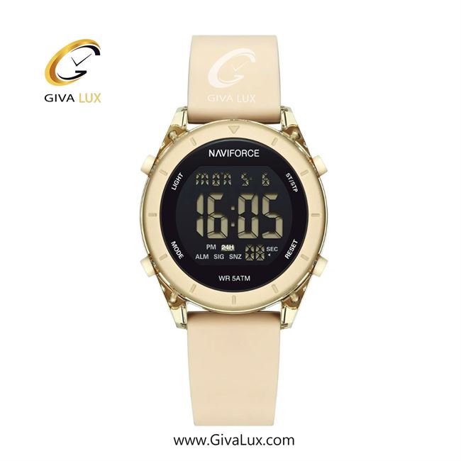 ساعت مچی اورجینال زنانه ناوی فورس|Naviforce|نوی فورس|نیوی فورس کرم | بژ -کرم| مشکی| کد رفرنس NF7108 BG/BG