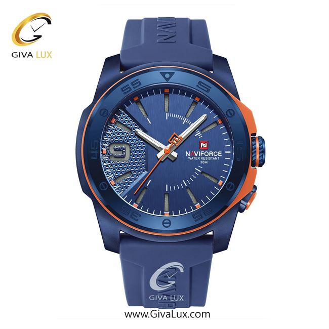 ساعت مچی اورجینال اسپرت-مردانه ناوی فورس|Naviforce|نوی فورس|نیوی فورس آبی کاربنی | آبی کاربنی| آبی کاربنی| کد رفرنس NF7112 BE/BE/BE