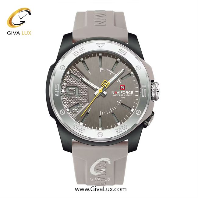 ساعت مچی اورجینال اسپرت-مردانه ناوی فورس|Naviforce|نوی فورس|نیوی فورس مشکی-نقره ای | طوسی| طوسی| کد رفرنس NF7112 S/GY/GY