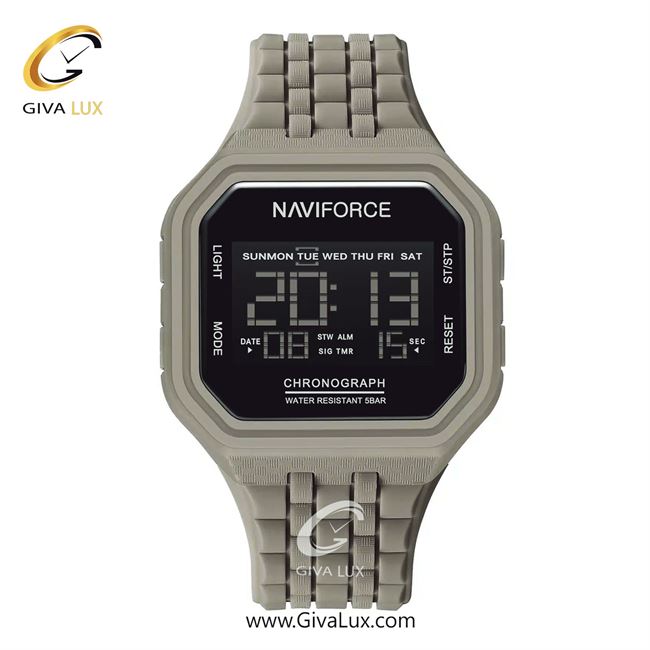 ساعت مچی اورجینال مردانه ناوی فورس|Naviforce|نوی فورس|نیوی فورس طوسی | طوسی| مشکی| کد رفرنس NF7116 B.GY/B.GY