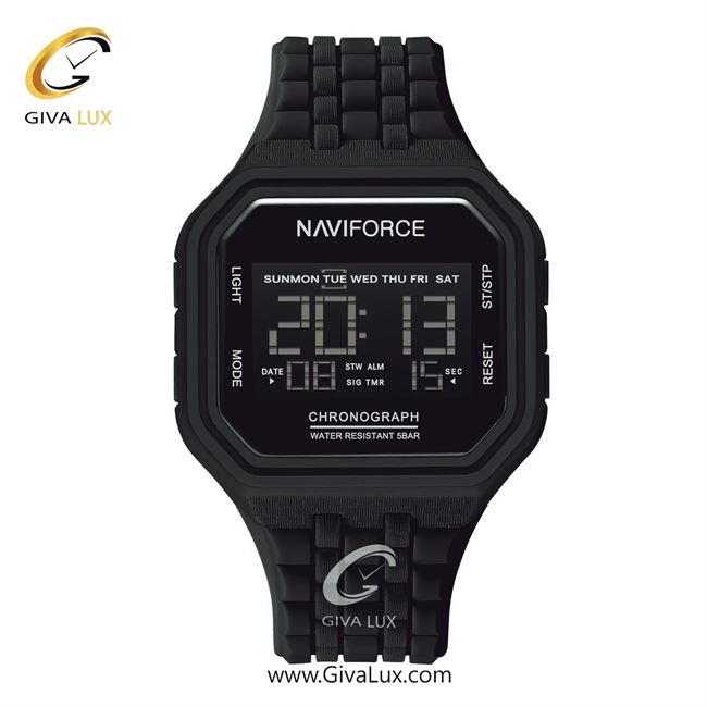 ساعت مچی اورجینال مردانه ناوی فورس|Naviforce|نوی فورس|نیوی فورس مشکی | مشکی| مشکی| کد رفرنس NF7116 B/B