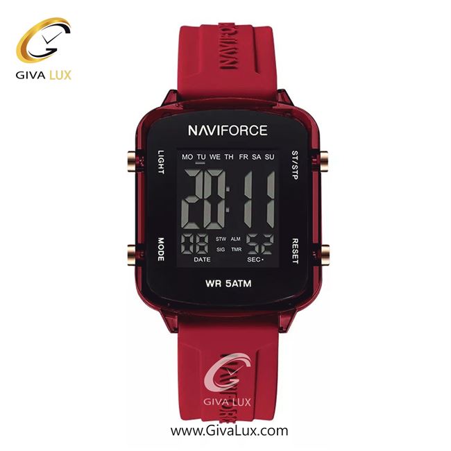 ساعت مچی اورجینال یونیسکس-اسپرت ناوی فورس|Naviforce|نوی فورس|نیوی فورس قرمز | قرمز| مشکی| کد رفرنس NF7120 R/R