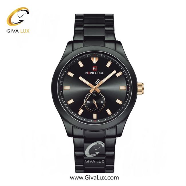 ساعت مچی اورجینال مردانه ناوی فورس|Naviforce|نوی فورس|نیوی فورس مشکی | مشکی| مشکی| کد رفرنس NF9231