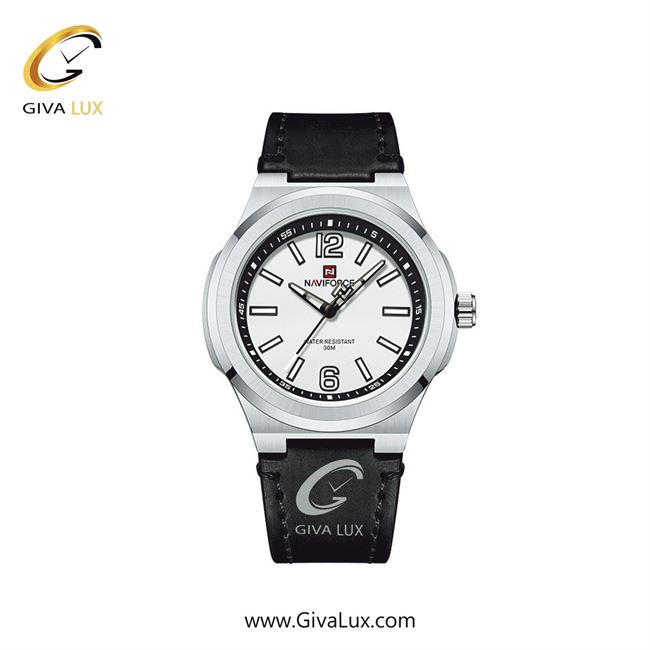ساعت مچی اورجینال مردانه ناوی فورس|Naviforce|نوی فورس|نیوی فورس نقره ای | مشکی| مشکی-سفید| کد رفرنس NF9233 S/W/B