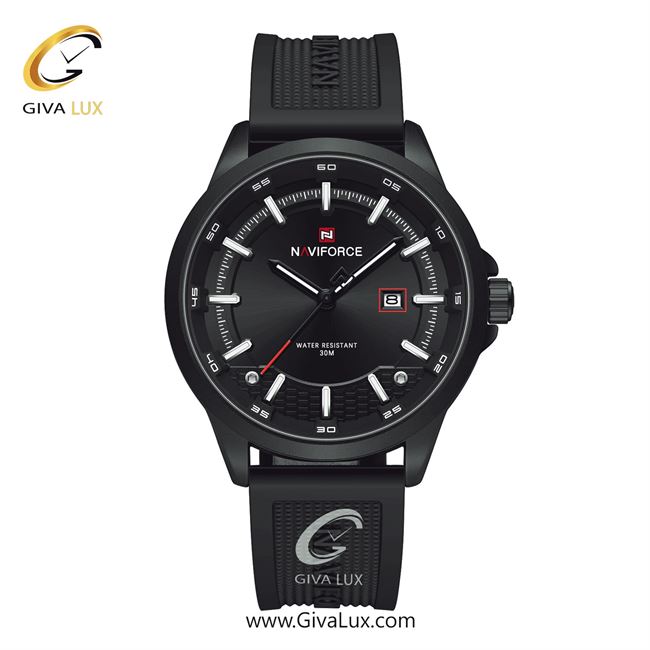 ساعت مچی اورجینال مردانه-اسپرت ناوی فورس|Naviforce|نوی فورس|نیوی فورس مشکی | مشکی| مشکی| کد رفرنس NF9248 T B/B/B