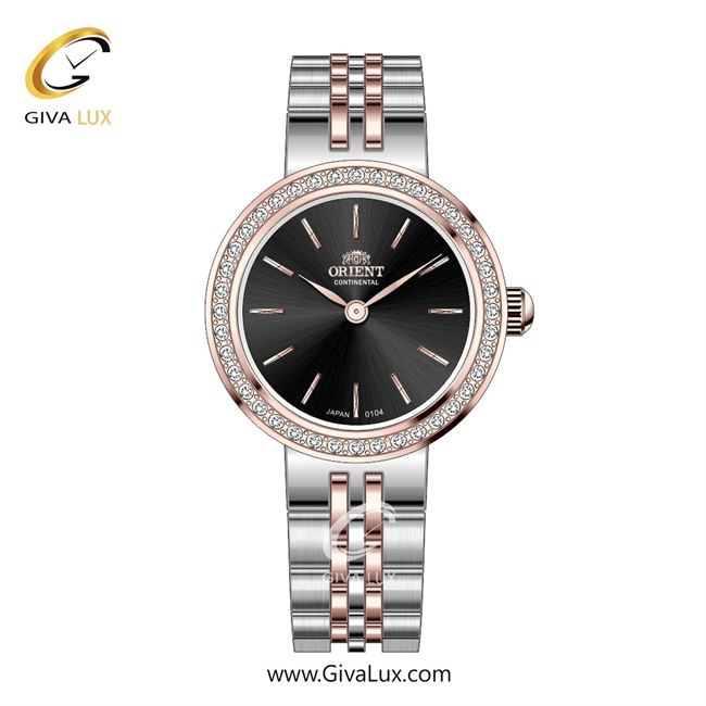 ساعت مچی اورجینال زنانه اورینت (کانتیننتال) | Orient (Continental) رزگلد | رزگلد-نقره ای| مشکی| کد رفرنس 0104