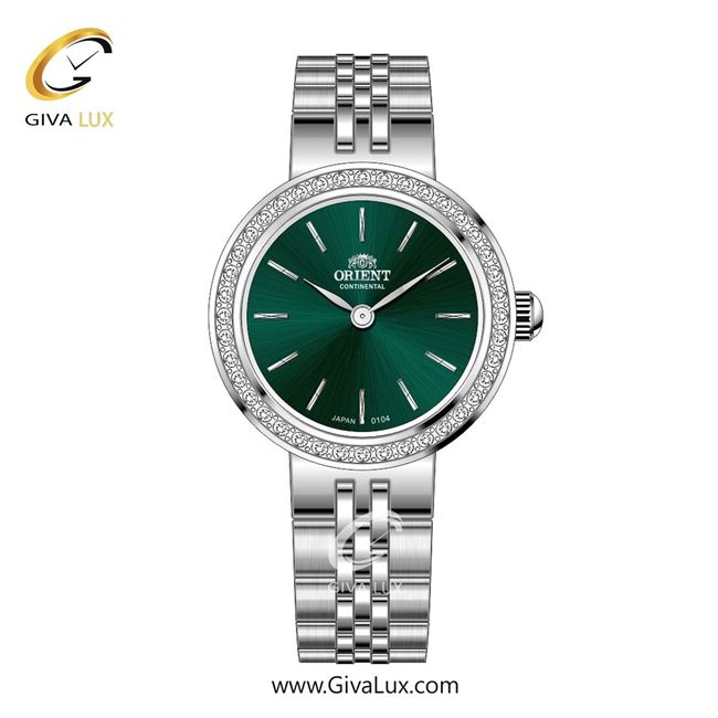 ساعت مچی اورجینال زنانه اورینت (کانتیننتال) | Orient (Continental) نقره ای | نقره ای| سبز یشمی تیره| کد رفرنس 0104