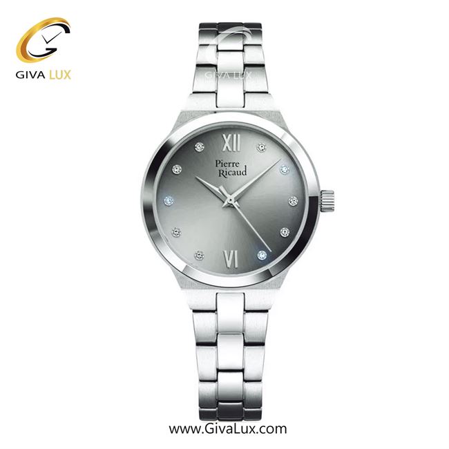 ساعت مچی اورجینال زنانه پی‌یر ریکورد  نقره ای | نقره ای| طوسی| کد رفرنس P22065.5187Q