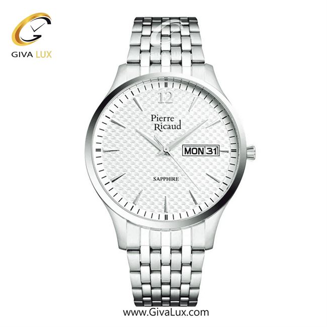 ساعت مچی اورجینال مردانه پی‌یر ریکورد  نقره ای | نقره ای| سفید| کد رفرنس P91093.5153Q