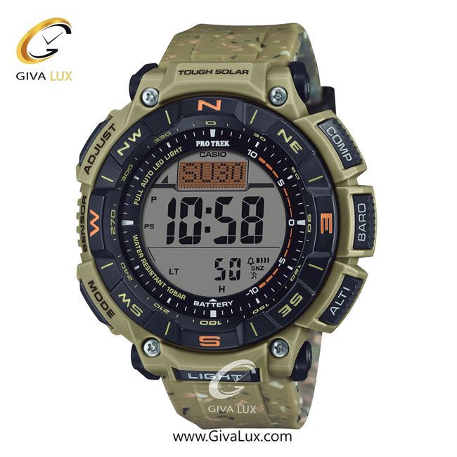 ساعت مچی اورجینال یونیسکس کاسیو Casio خاکی | خاکی| مشکی| کد رفرنس PRG-340SC-5DR