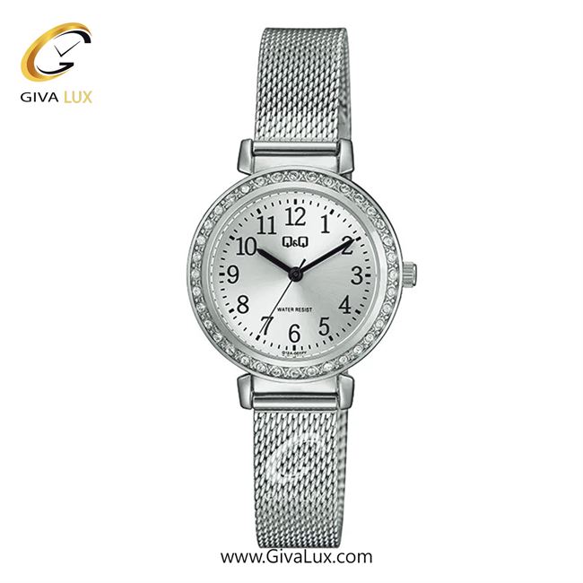 ساعت مچی اورجینال زنانه کیو اند کیو Q&Q نقره ای | نقره ای| نقره ای| کد رفرنس Q12A-001PY