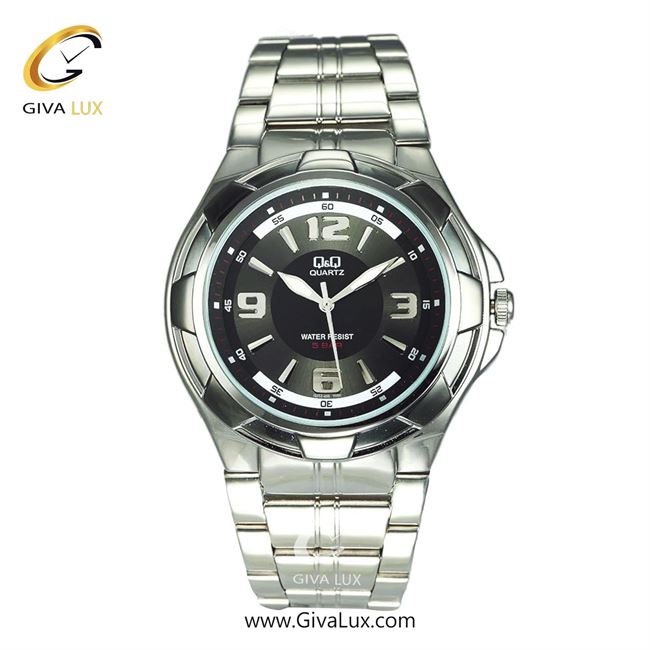 ساعت مچی اورجینال مردانه کیو اند کیو Q&Q نقره ای | نقره ای| مشکی| کد رفرنس Q252N405Y