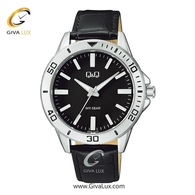 ساعت مچی اورجینال مردانه کیو اند کیو Q&Q نقره ای | مشکی| مشکی| کد رفرنس Q28B-006PY